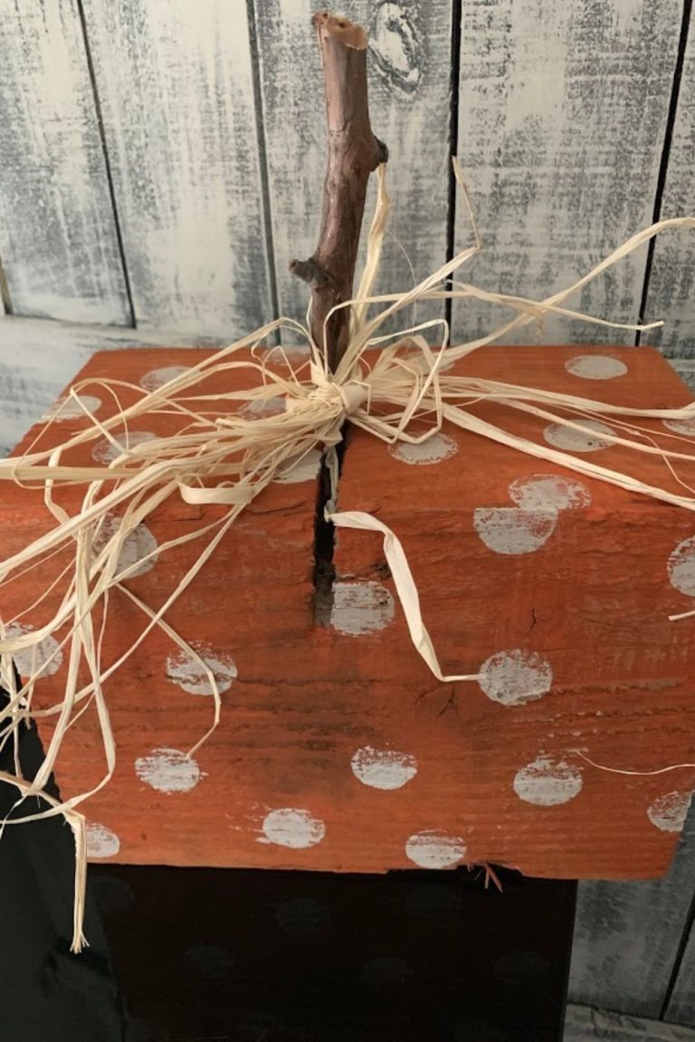 DIY Scrap Wood Pumpkin