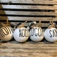 Dollar Tree DIY Farmhouse Christmas Ornaments