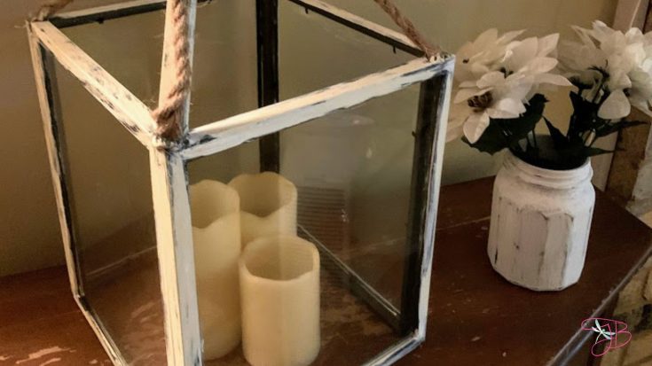 DIY Dollar Tree Farmhouse Lantern