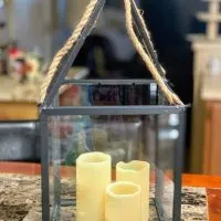 DIY Dollar Tree Farmhouse Lantern