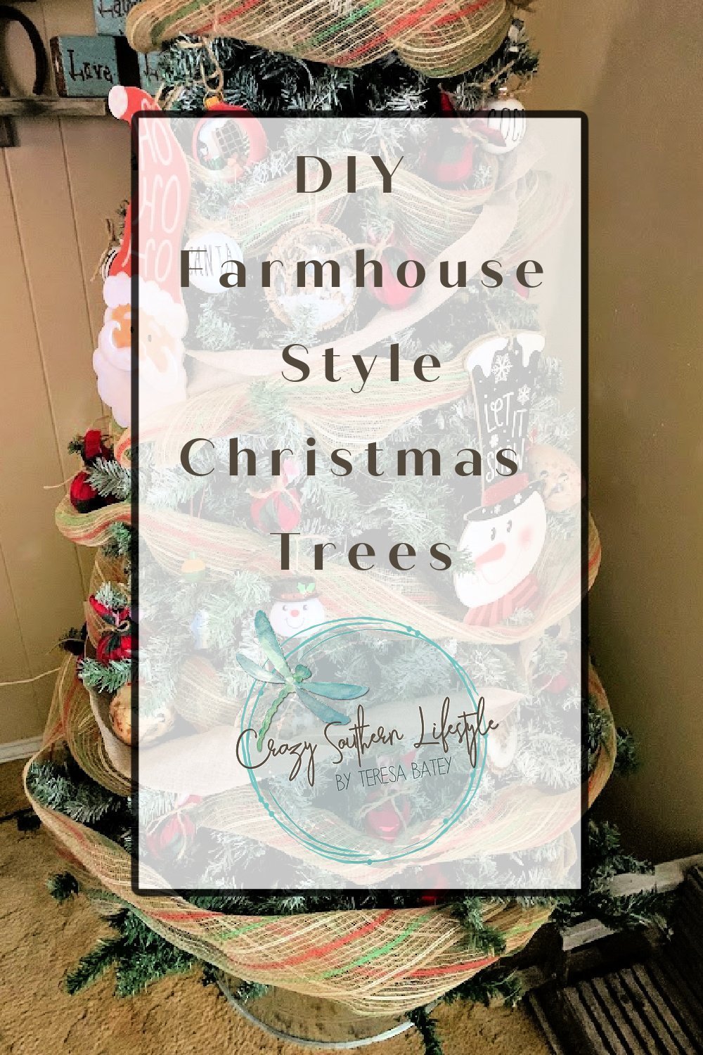 DIY Farmhouse Style Christmas Trees