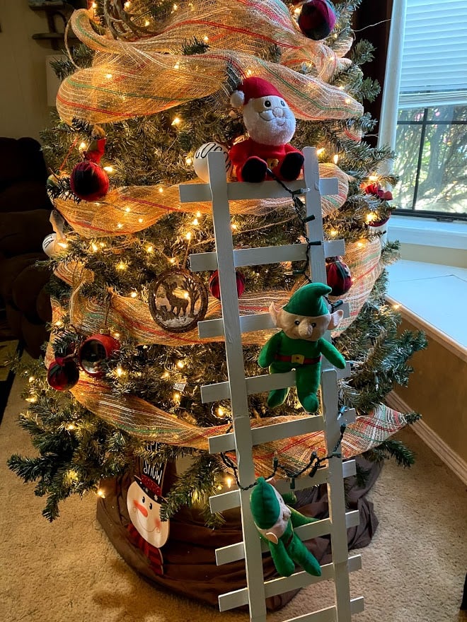 Dollar Tree DIY Christmas Elf Ladder