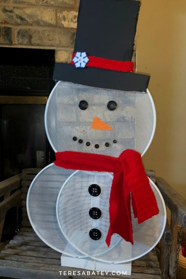 Frosty Fun How To Craft A Splatter Screen Snowman From Dollar Tree
