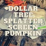 Dollar Tree Splatter Screen Pumpkin