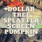 Dollar Tree Splatter Screen Pumpkin