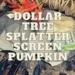 Dollar Tree Splatter Screen Pumpkin