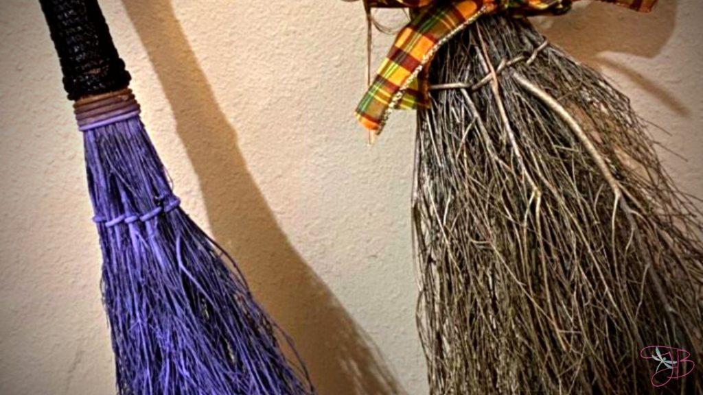 DIY Decorated Scented Brooms For Fall and Halloween Southern Charm by