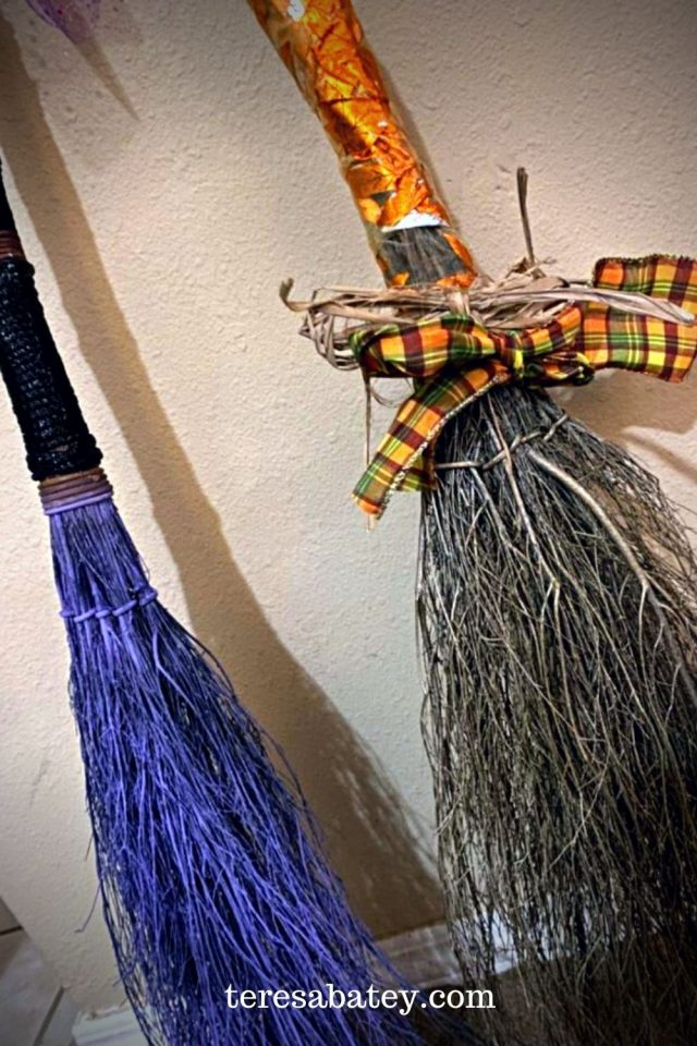 Fall Magic DIY Decorated Scented Brooms To The Season