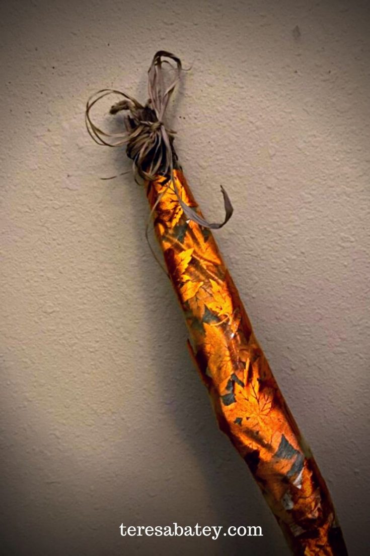 Fall Magic DIY Decorated Scented Brooms To The Season