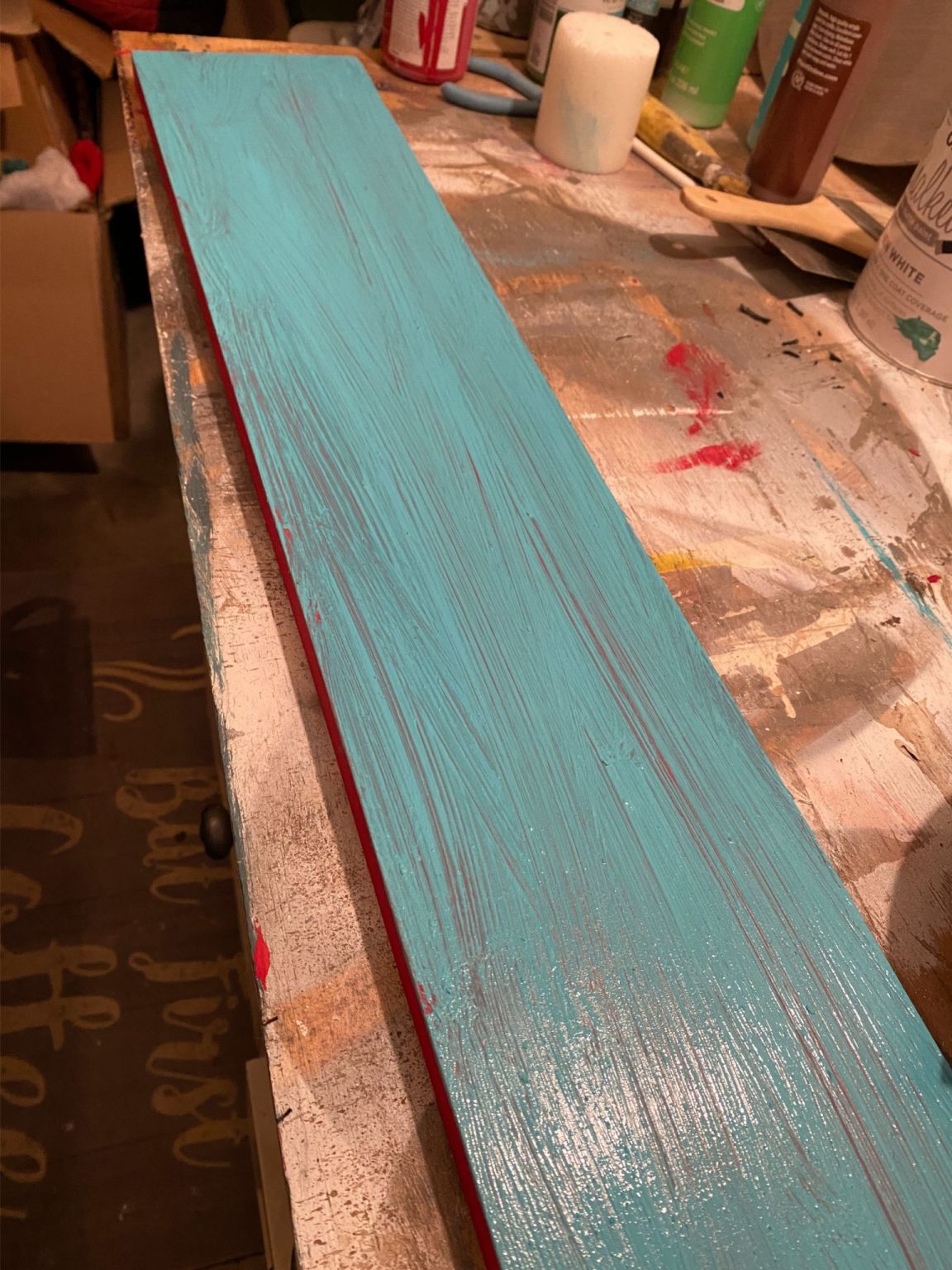 From Plain To Weathered How To Distress Wood With Candle Wax