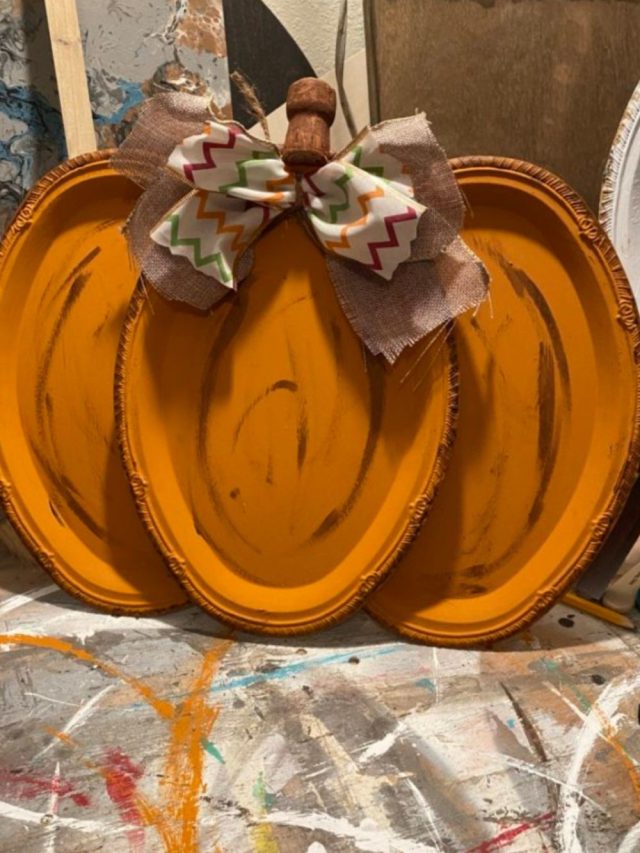 BudgetFriendly Fall Décor DIY Dollar Tree Paper Towel Holder Fall Tree