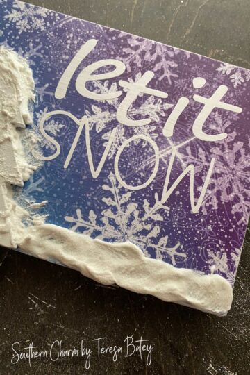 Simple DIY Puffy Snow