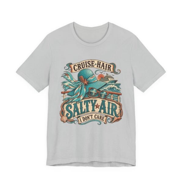 Cruise Hair Salty Air Tee – Beach Vacation Graphic T-Shirt - Image 9