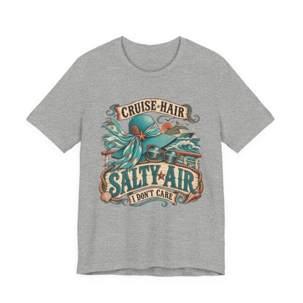 Cruise Hair Salty Air Tee – Beach Vacation Graphic T-Shirt - Image 37
