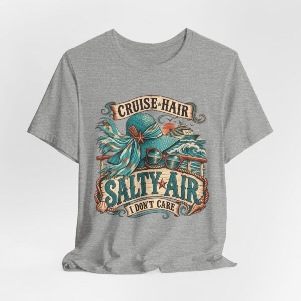 Cruise Hair Salty Air Tee – Beach Vacation Graphic T-Shirt - Image 40