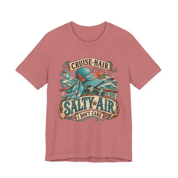Cruise Hair Salty Air Tee – Beach Vacation Graphic T-Shirt - Image 13