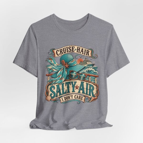 Cruise Hair Salty Air Tee – Beach Vacation Graphic T-Shirt - Image 44