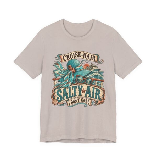 Cruise Hair Salty Air Tee – Beach Vacation Graphic T-Shirt - Image 29