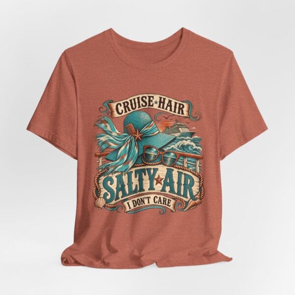 Cruise Hair Salty Air Tee – Beach Vacation Graphic T-Shirt - Image 20