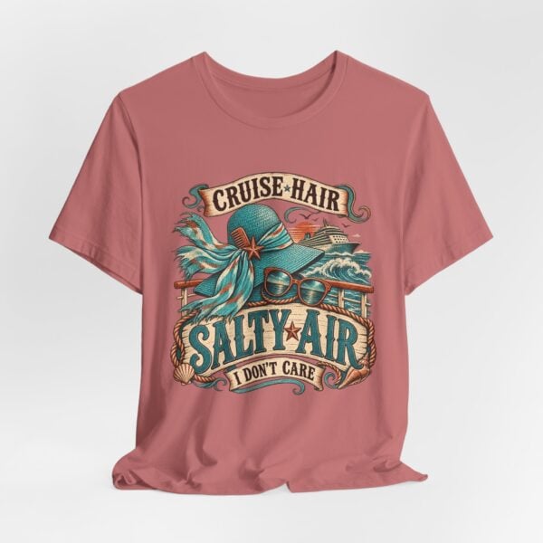 Cruise Hair Salty Air Tee – Beach Vacation Graphic T-Shirt - Image 16