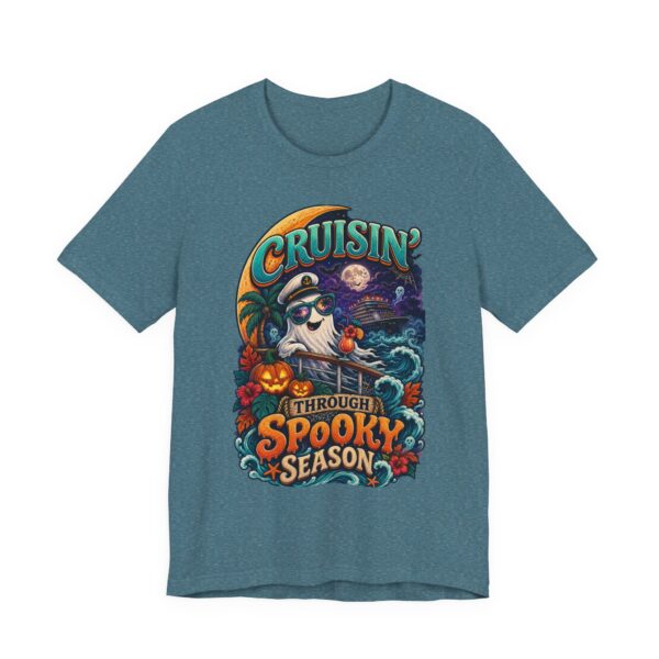 Spooky Season Cruise T-Shirt — 'Cruisin' Through Spooky Season' Halloween Tee - Image 45
