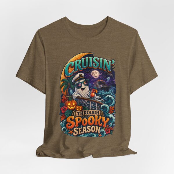 Spooky Season Cruise T-Shirt — 'Cruisin' Through Spooky Season' Halloween Tee - Image 16