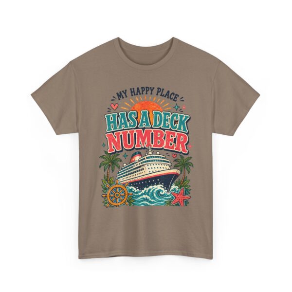 Cruise Lover T-Shirt — “My Happy Place Has a Deck Number” Vintage Boat Tee - Image 33