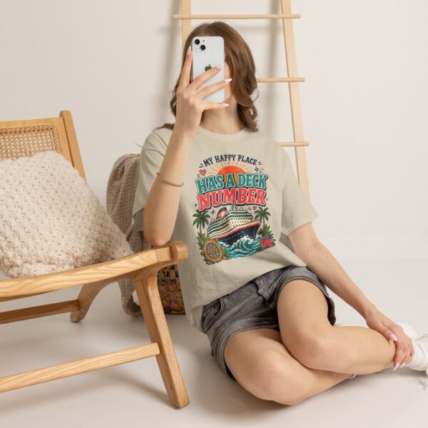 Cruise Lover T-Shirt — “My Happy Place Has a Deck Number” Vintage Boat Tee - Image 23