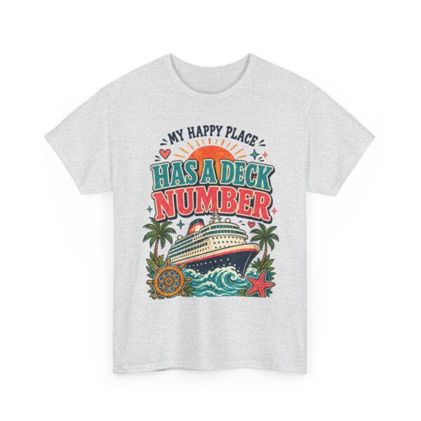 Cruise Lover T-Shirt — “My Happy Place Has a Deck Number” Vintage Boat Tee - Image 9