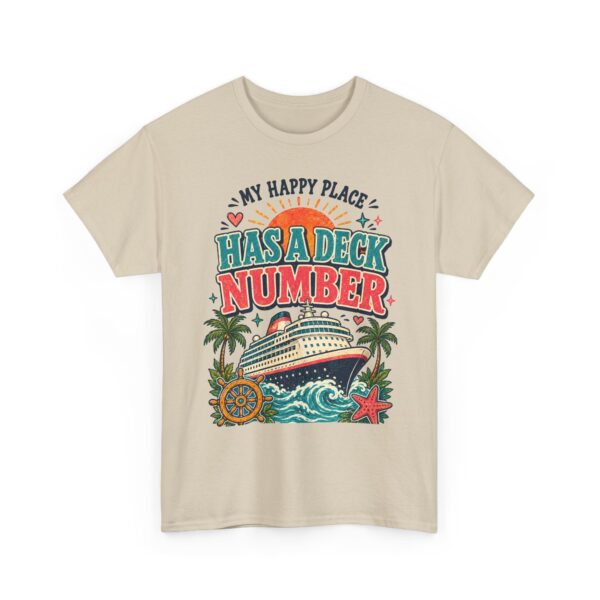 Cruise Lover T-Shirt — “My Happy Place Has a Deck Number” Vintage Boat Tee - Image 21