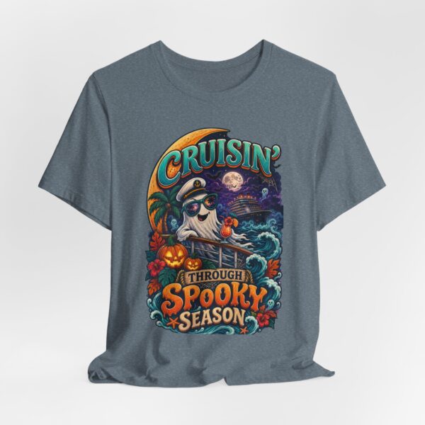 Spooky Season Cruise T-Shirt — 'Cruisin' Through Spooky Season' Halloween Tee - Image 44