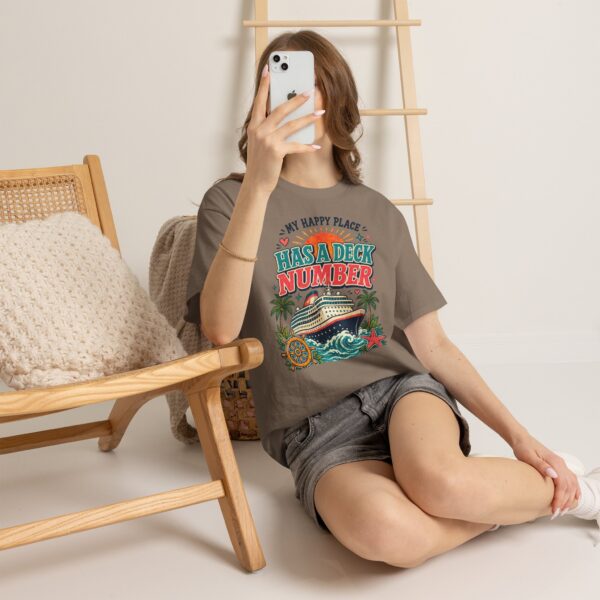 Cruise Lover T-Shirt — “My Happy Place Has a Deck Number” Vintage Boat Tee - Image 35