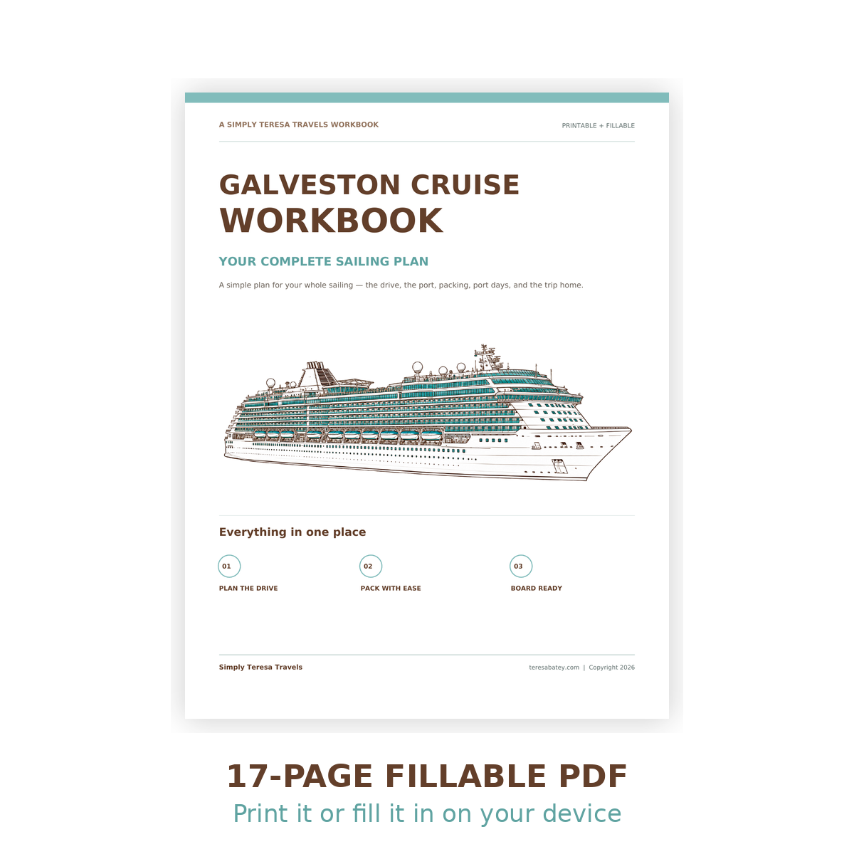 Galveston Cruise Workbook