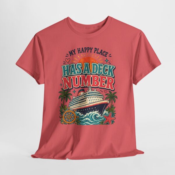 Cruise Lover T-Shirt — “My Happy Place Has a Deck Number” Vintage Boat Tee - Image 18