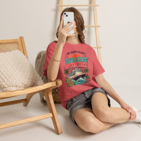 Cruise Lover T-Shirt — “My Happy Place Has a Deck Number” Vintage Boat Tee - Image 17