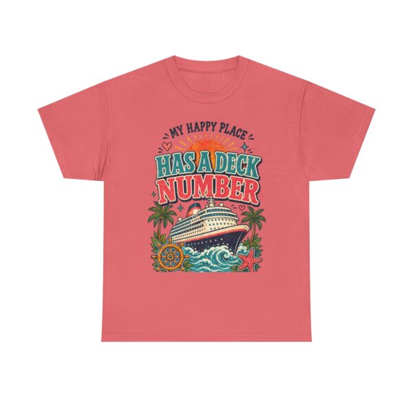 Cruise Lover T-Shirt — “My Happy Place Has a Deck Number” Vintage Boat Tee - Image 13