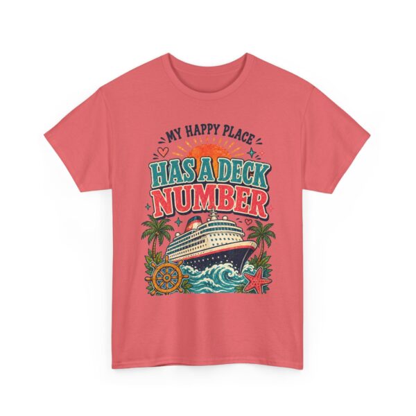 Cruise Lover T-Shirt — “My Happy Place Has a Deck Number” Vintage Boat Tee - Image 15