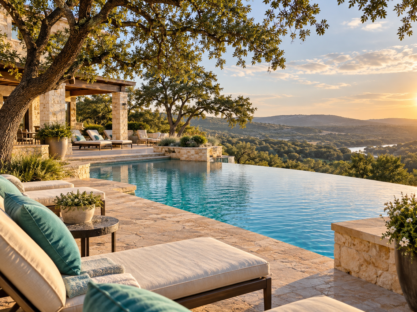 Texas Hill Country resort with infinity pool