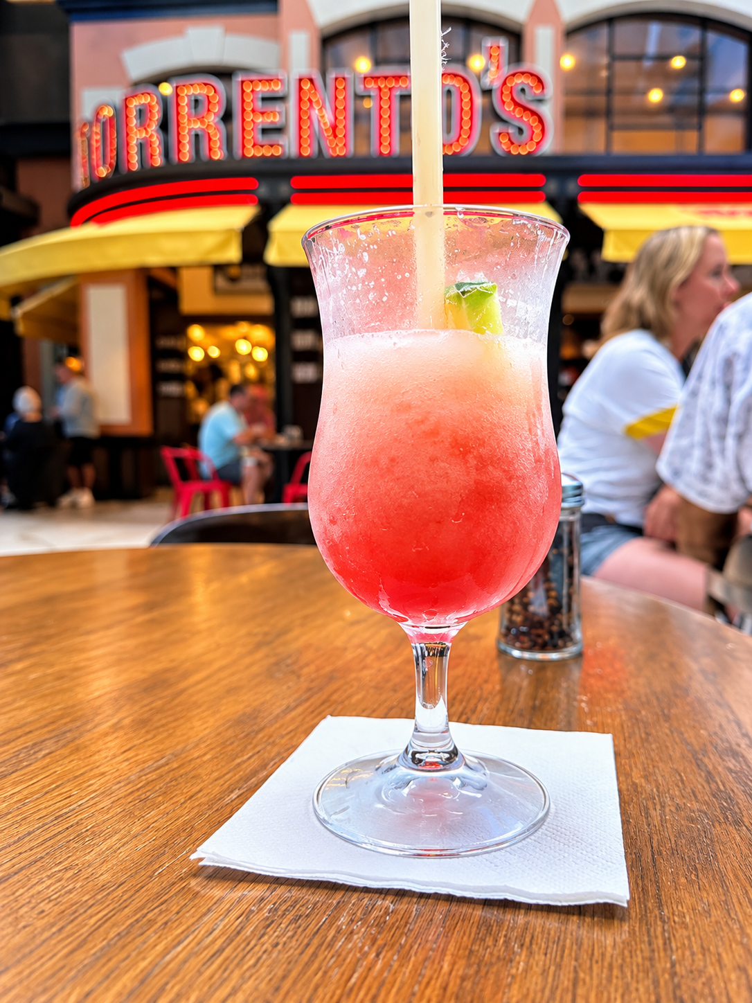 Frozen cocktail on the Royal Promenade
