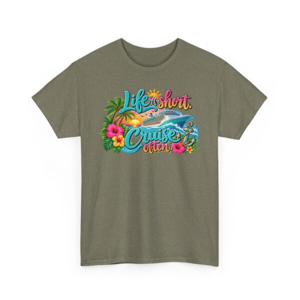 Life Is Short Cruise Often Tropical Vacation T-Shirt - Image 21