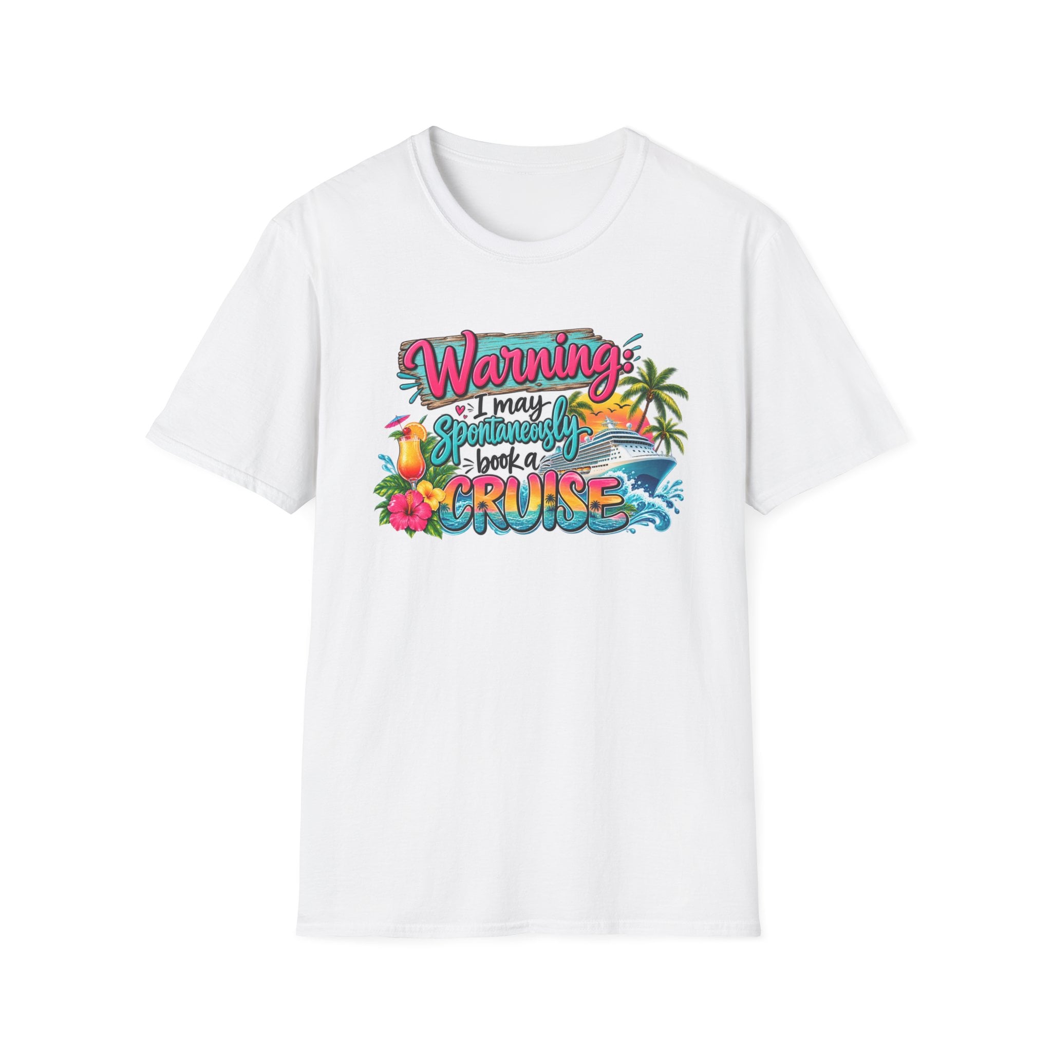 Wanning Away on a Tropical Cruise Graphic T-Shirt
