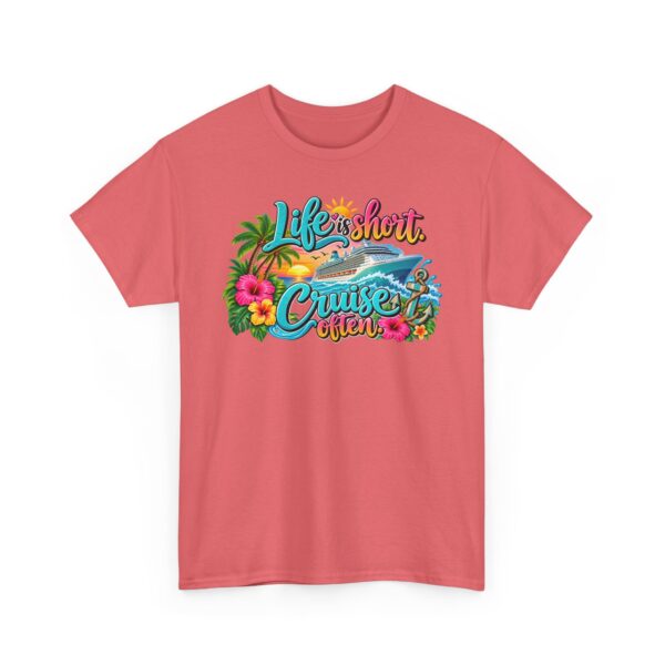 Life Is Short Cruise Often Tropical Vacation T-Shirt - Image 5