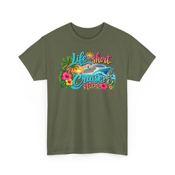Life Is Short Cruise Often Tropical Vacation T-Shirt - Image 25